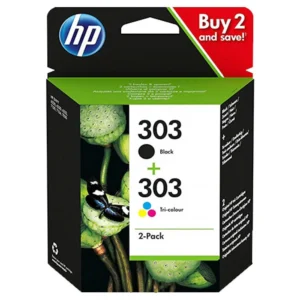 Pack 2 Tinteiros HP 303 Preto e Cores