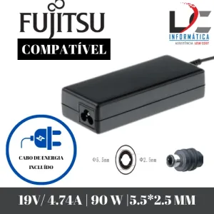 Carregador Compatível Fujitsu 19V 4.74A 90W - 5.5*2.5