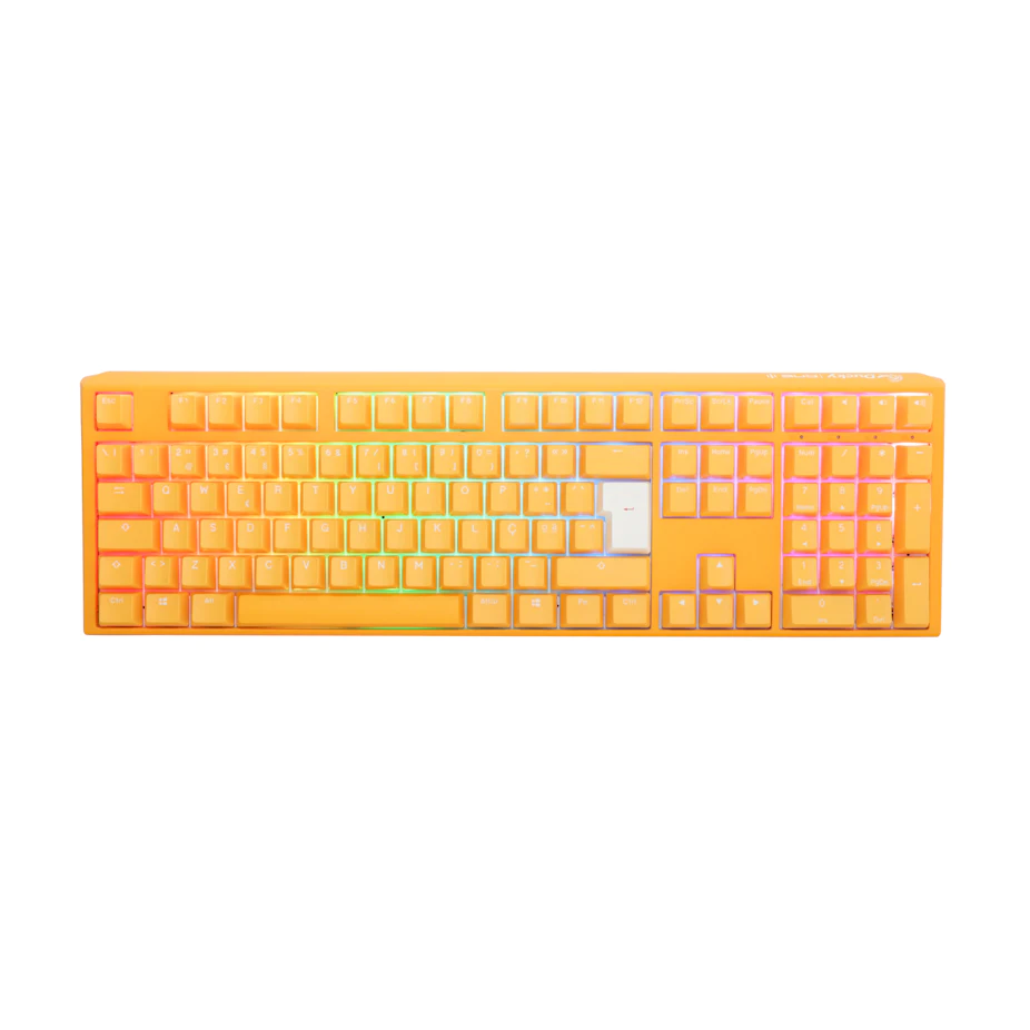 Teclado Ducky One 3 Yellow Ducky Full-Size, Hot-swappable, MX-Brown, RGB, PBT - Mecânico (PT)
