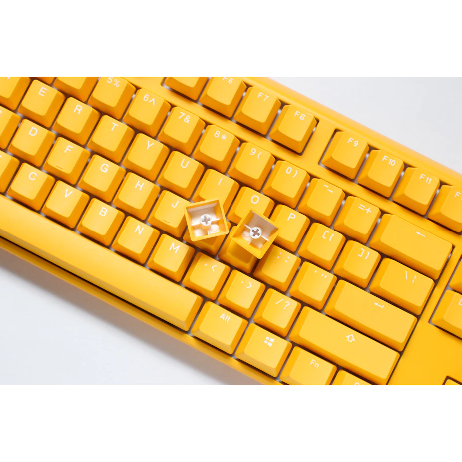 Teclado Ducky One 3 Yellow Ducky Full-Size, Hot-swappable, MX-Brown, RGB, PBT – Mecânico (PT)3
