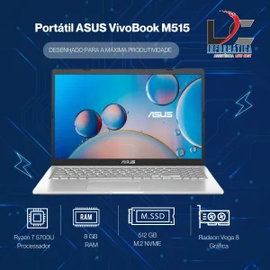 Portátil ASUS VivoBook M515 15.6" R7 8GB 512GB Vega 8