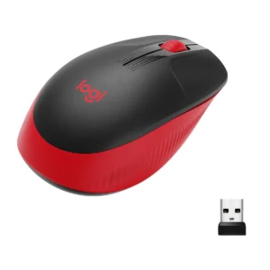 Rato Óptico Logitech M190 Full-Size Wireless Mouse 1000DPI Vermelho